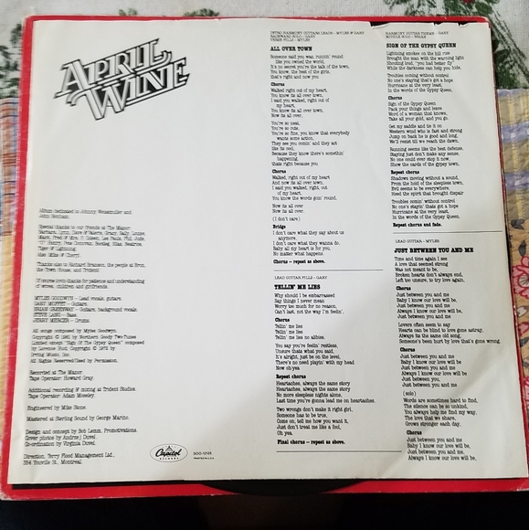 1981 April Wine "The Nature Of The Beast" Vinyl Album - Picture 10 of 11